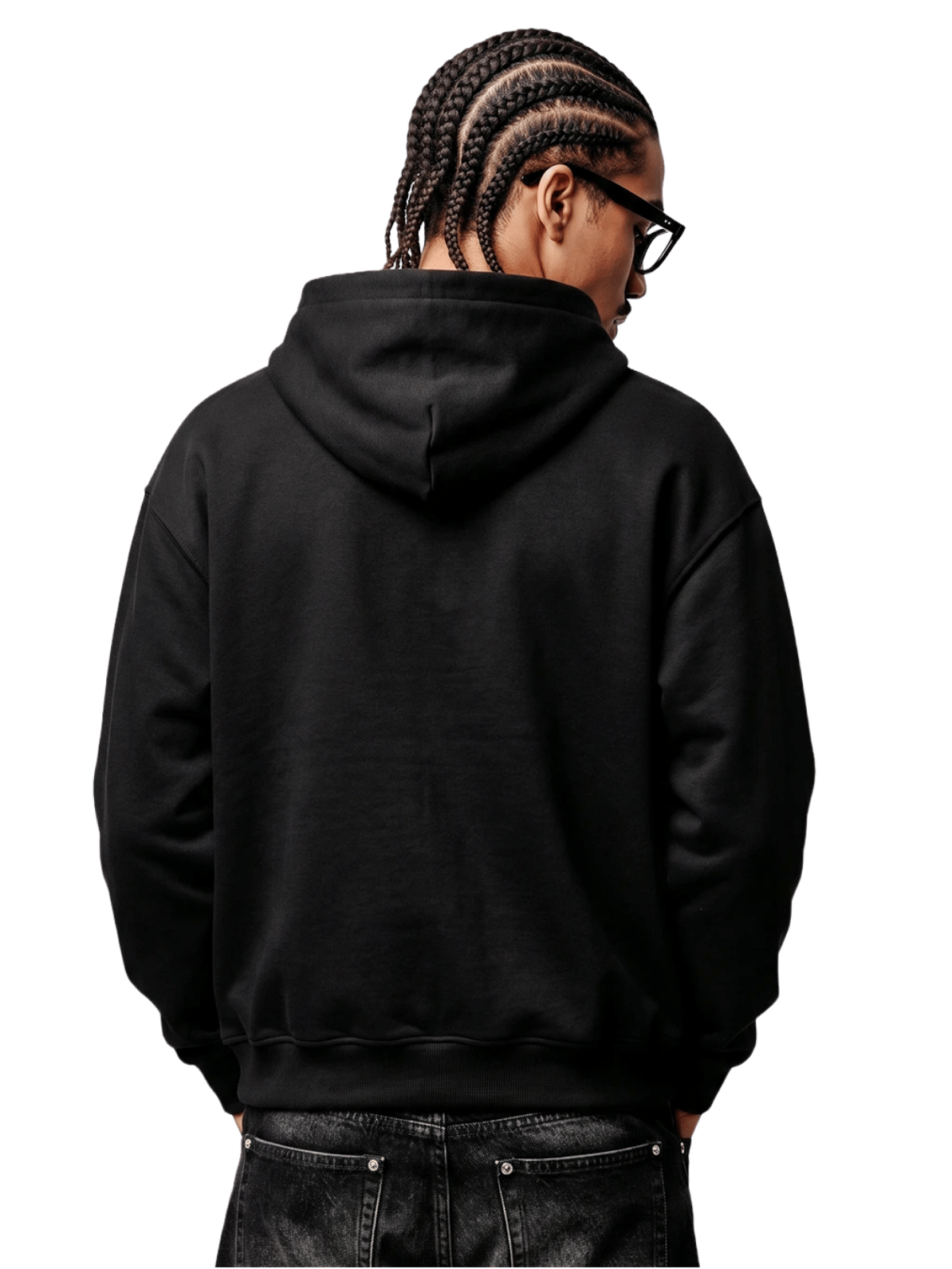 Zipper 100% Baumwolle schwarz