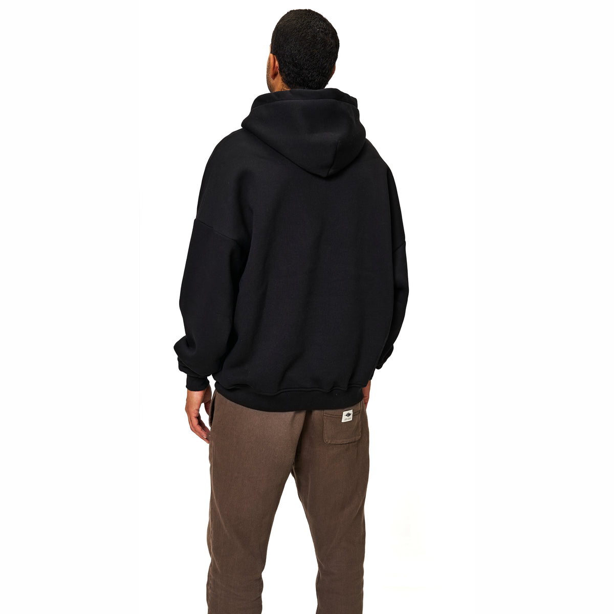 Hoodie schwarz – 100 % Baumwolle