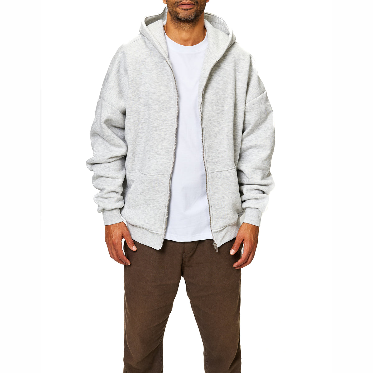 Zipper grau